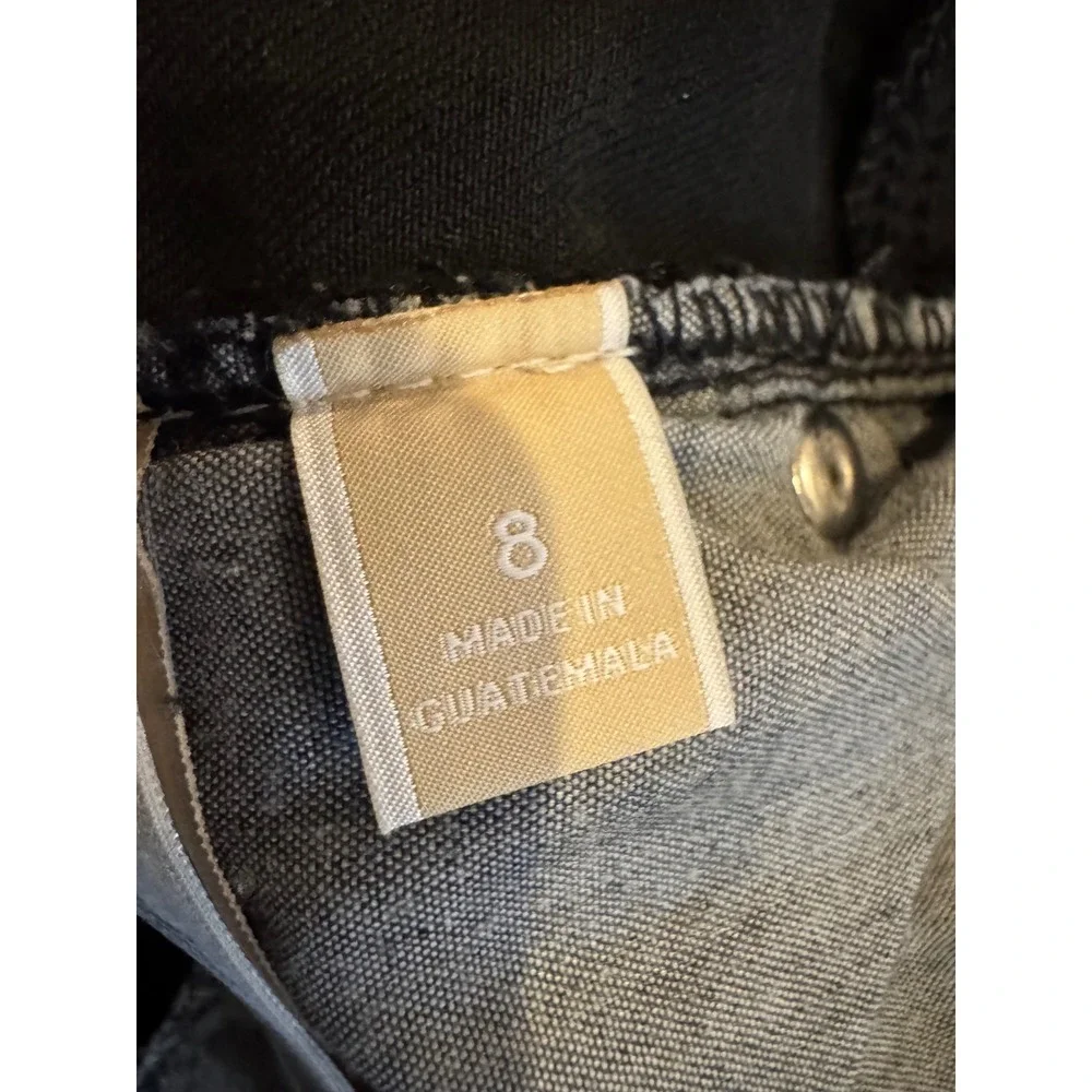 Michael Kors Jeans Women 8 Black Denim‎ Cotton Blend Skinny Mid Rise Streetwear